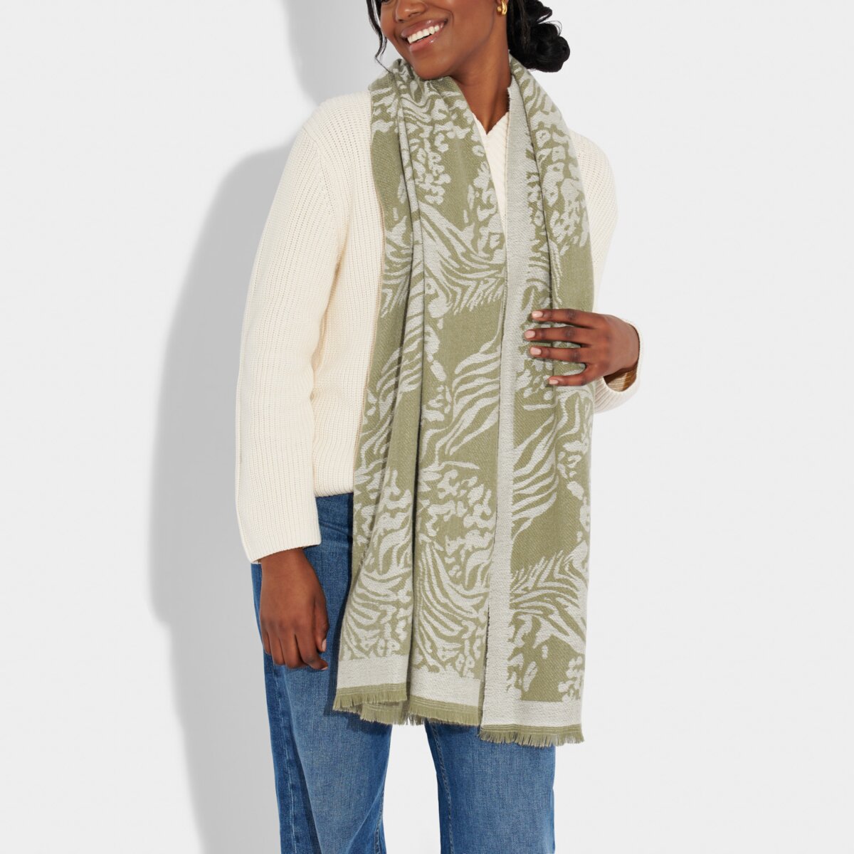 PRINTED BLANKET SCARF | ANIMAL