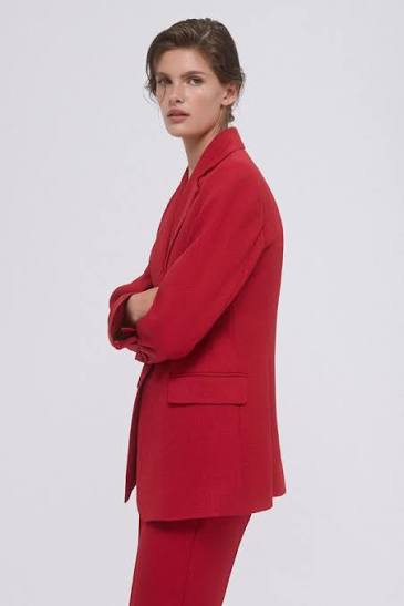 Classic Red Blazer