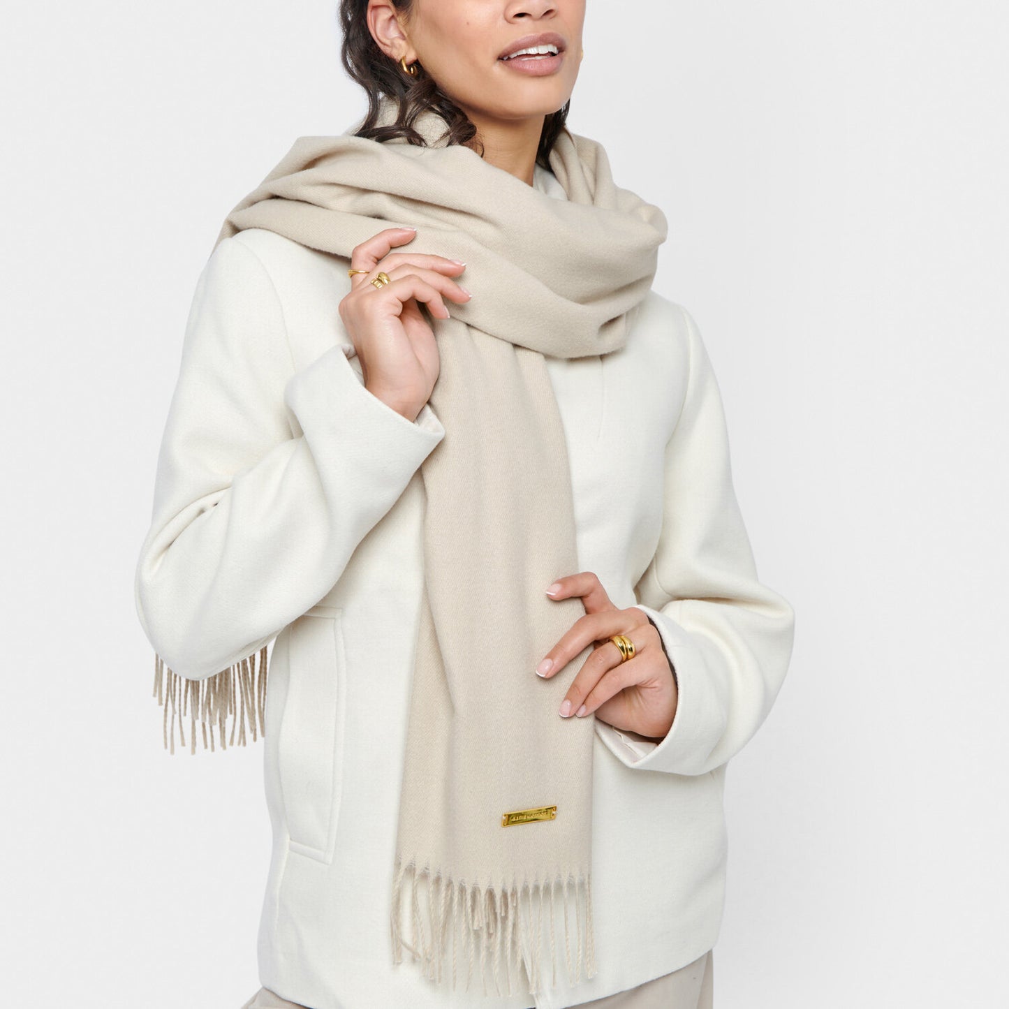 PLAIN BLANKET SCARF | LIME GREEN
